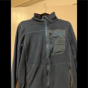Mountain Hardwear Navy Blue Full-Zip Fleece Jacket